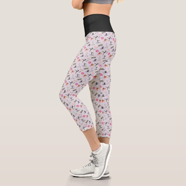 Leggings Capri Gimnasia chica - Maquillaje Girly (Izquierda)