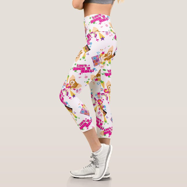 Leggings Capri Gizmo | Rock 'n Roll Pattern (Izquierda)