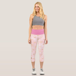 Leggings Capri Globe Celestial de la Nieve de Oro rosa de color d