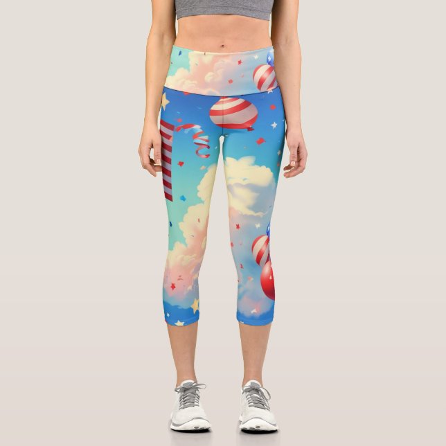 Leggings Capri Globos y estrellas (Anverso)