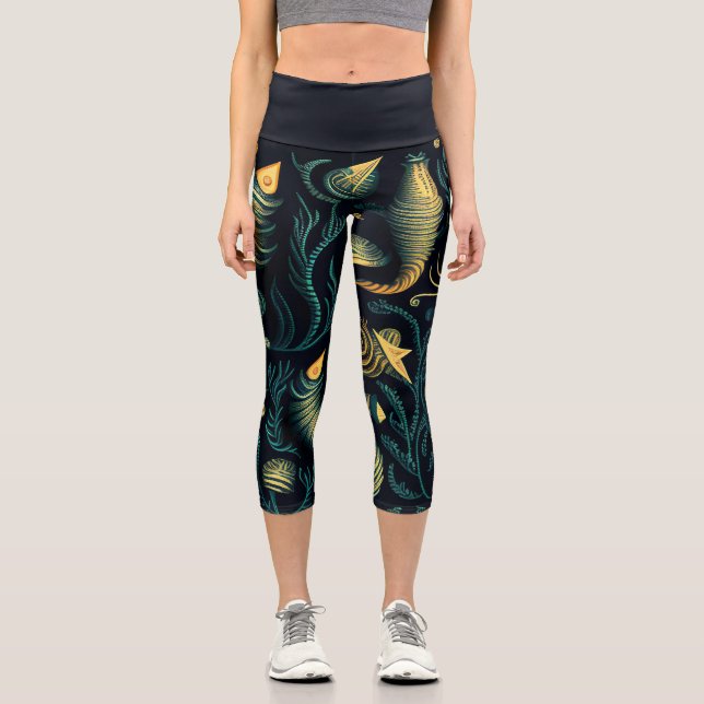 Leggings Capri Golden Reefs (Anverso)