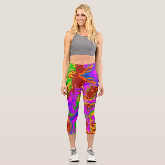 Leggings Capri Goma cerebral en resumen (Anverso)