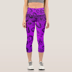 Leggings Capri Gotas de agua Guay Grainy Purple
