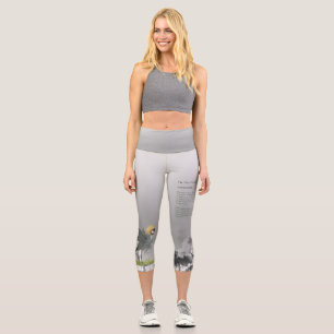 Leggings Capri Graceful Pintado Gris Crowne Crane