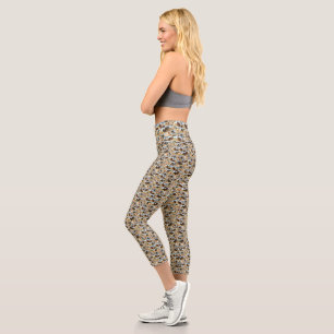 Leggings Capri **"Gracia dorada: un Collage de fotos palomino"**