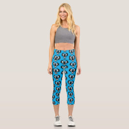 Leggings Capri Gracioso ilustracion de personalizado magpie austr