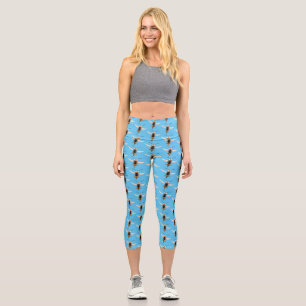 Leggings Capri Gracioso ilustracion personalizado de avispas de a