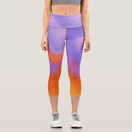 Leggings Capri Gradiente | Coloridas Leggencias de Pastel Capri M
