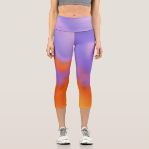 Leggings Capri Gradiente Coloridas Leggencias de Pastel Capri M