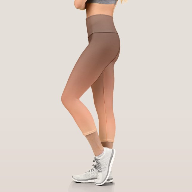 Leggings Capri Gradiente de melocotón - claro a profundo | Estado (Izquierda)