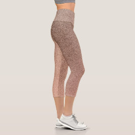 Leggings Capri Gradiente Purpurinas gradiente de color marrón cho