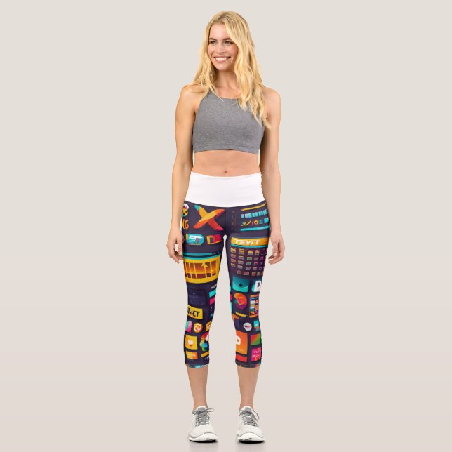 Leggings Capri Graff Tees de goteo: Usa el arte (Anverso)