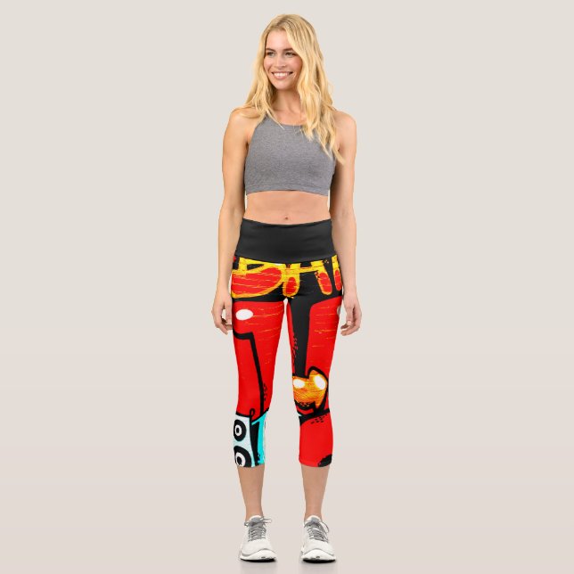 Leggings Capri Graffiti 19 lecapcna (Anverso)