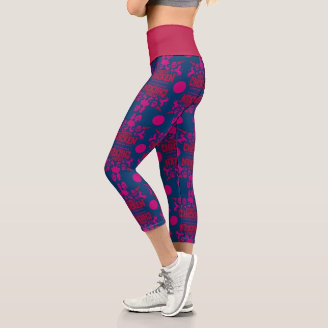 Leggings Capri Gráfica Robot Chicken Nerd Unicorn (Izquierda)