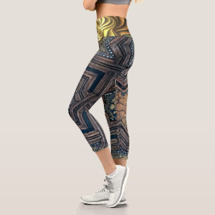 Leggings Capri Granda Y Fractal Zazzle_Growshop.