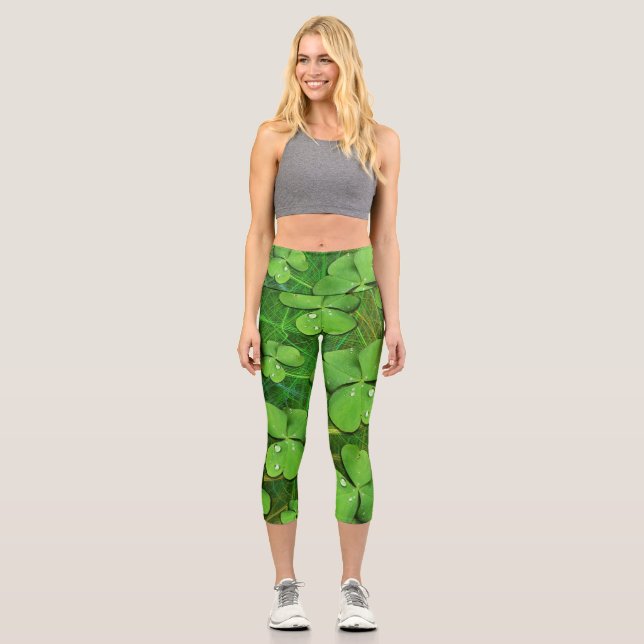Leggings Capri Green Shamrock St Patrick's iPhone 5 Funda-Mate (Anverso)