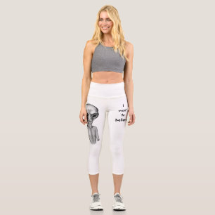 Leggings Capri Grey Alien , quiero creer
