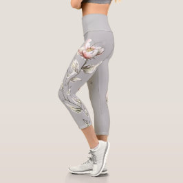 Leggings Capri Grey Flor de Rama