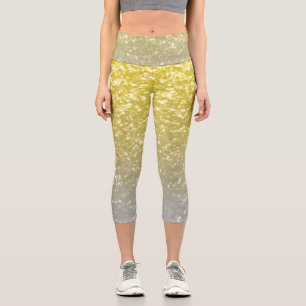 Leggings Capri Gris sombrío gris oscuro de oro claro