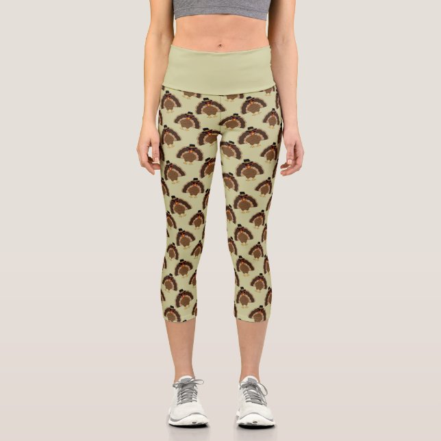 Leggings Capri Guay Turquía con gafas de sol Patrón de Acción de  (Anverso)