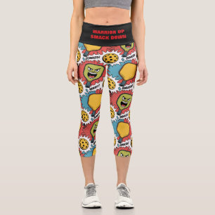 Leggings Capri Guerrero del yoga de bolas arriba huele abajo