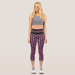 Leggings Capri Guerrero personalizado de sensibilización sobre el