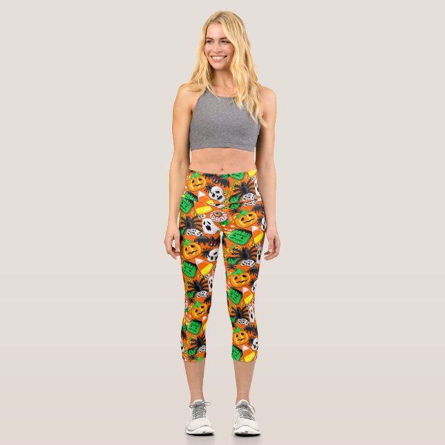 Leggings Capri Halloween Spooky Candies Fiesta (Anverso)