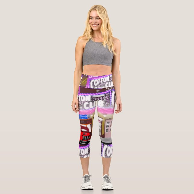 Leggings Capri Harlem - Roarando los capris de alto derroche de l (Anverso)