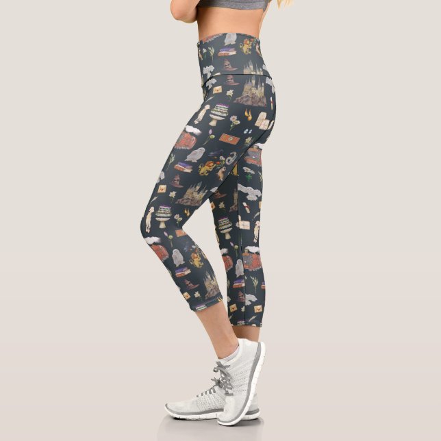 Leggings Capri HARRY POTTER™ | Patrón de iconos (Izquierda)