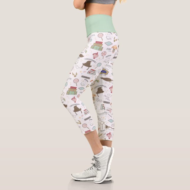 Leggings Capri HARRY POTTER™ Patrón Mágico Pequeño (Izquierda)