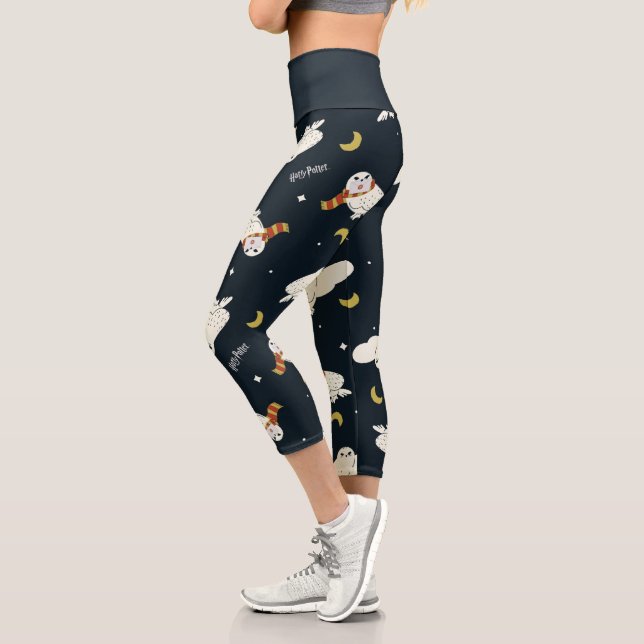 Leggings Capri Hedwig Nighttime Moonlight Pattern (Izquierda)