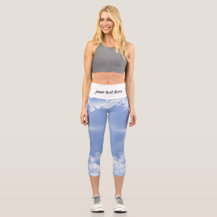 Leggings Capri hermosas nubes