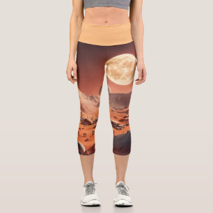 Leggings Capri Hermoso capri de yoga de alta cintura