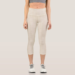Leggings Capri Hermoso diseño beige estilo casual estilo de call