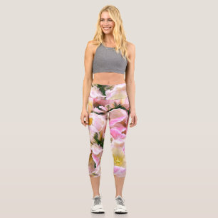 Leggings Capri Hermoso diseño floral y jovial