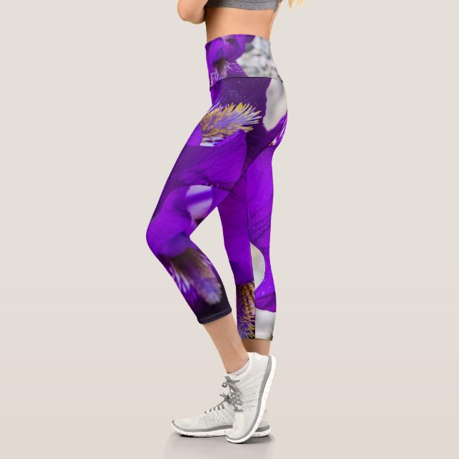 Leggings Capri Hermoso iris morado (Izquierda)