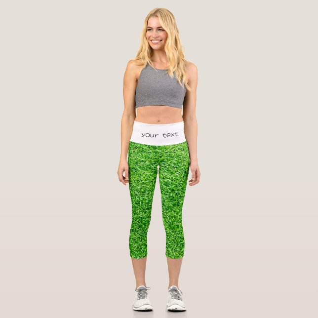 Leggings Capri Hierba verde (Anverso)
