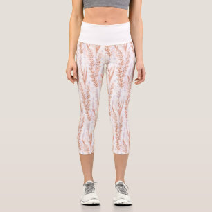 Leggings Capri Hierbas y flores de las estepas