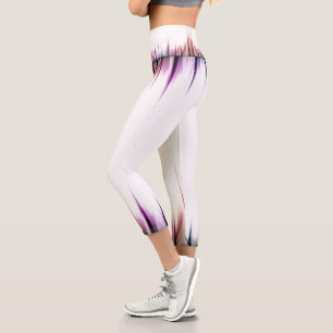 Leggings Capri High Waisted Capris con rayas