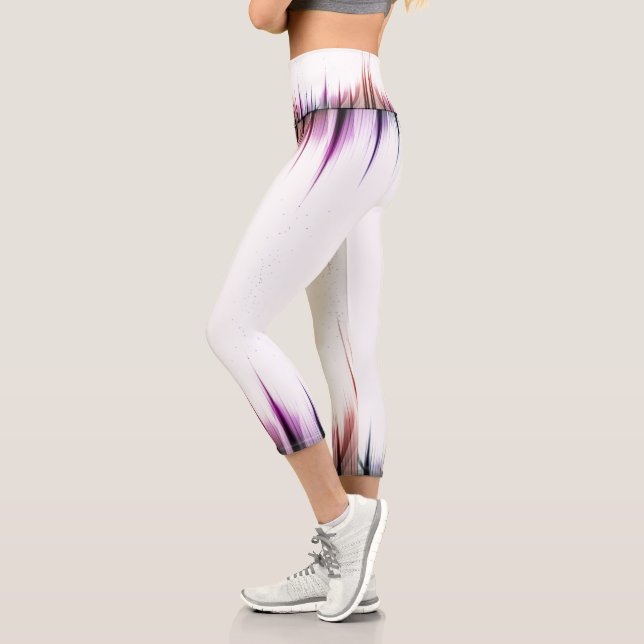 Leggings Capri High Waisted Capris con rayas (Izquierda)