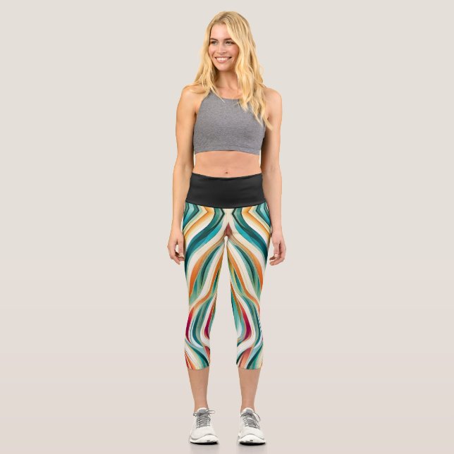 Leggings Capri High Waisted Moda (Anverso)