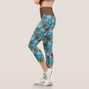 Leggings Capri Hip geométrica Resumen moderno Patrón de arte de