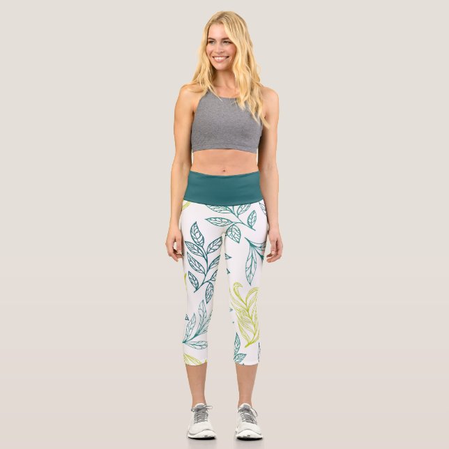 Leggings Capri Hoja Verde (Anverso)