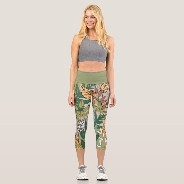 Leggings Capri Hojas (Anverso)