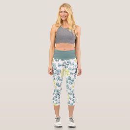 Leggings Capri Hojas de Ginkgo