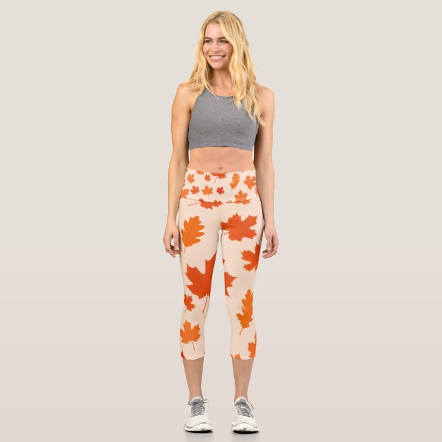Leggings Capri Hojas de Gracias (Anverso)