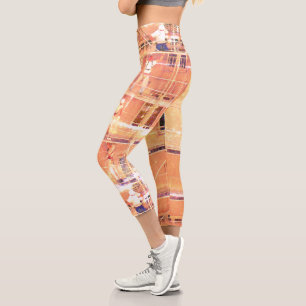 Leggings Capri Hombres Fanciosos Sobre El Desdoblado De Los Ciber