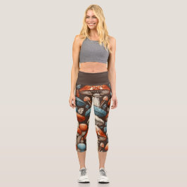 Leggings Capri Hongos Americana