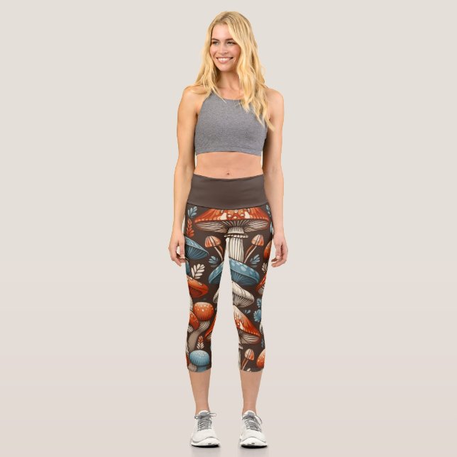 Leggings Capri Hongos Americana (Anverso)