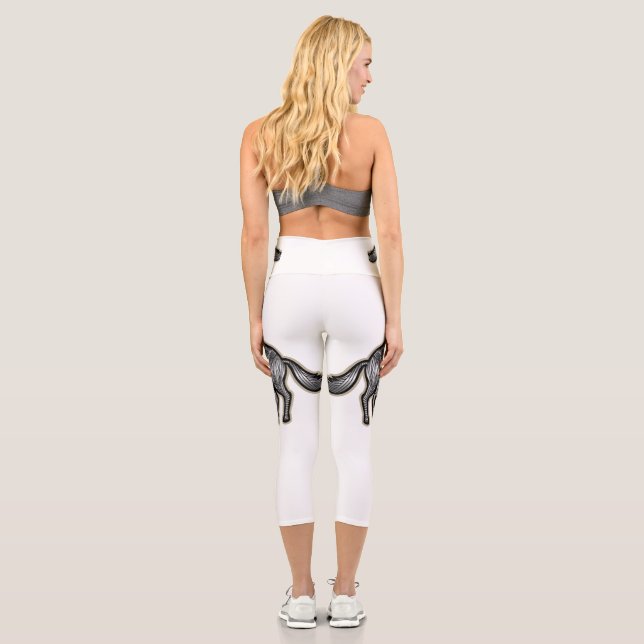 Leggings Capri Hornos de piernas (Reverso)